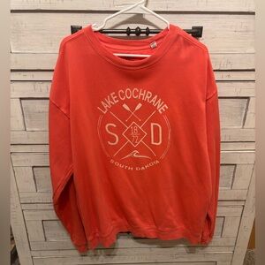 Women's graphic crew neck sweater